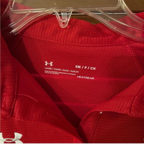 Under Armour Women’s Red Polo with RMU Logo - Picture 2 of 4